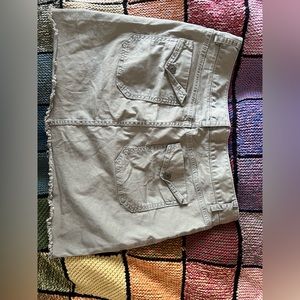 Gap, green denim skirt, y2k